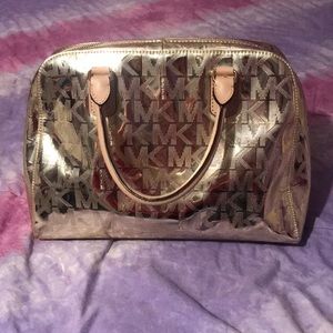Gold Metallic MK Purse